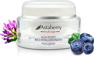 ASTABERRY Indulge Acai Berry Bio Hyaluronate Night Cr�me for Delays Ageing