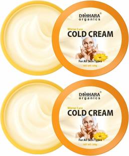 DONNARA organics Non-Sticky Cold Cream with Olive Oil & Vitamin E for winter Pack 2 of 100 Grams