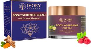 Ivory Natural Body Whitening Cream - For Instant Glow, Even Skin Tone, Tan Removal & Whitening