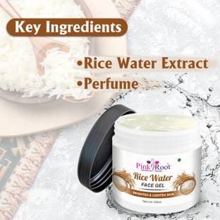 PINKROOT Rice Water Face Gel 100ml, Removes Excess Oil, Glass Looking Skin, Acne Controls