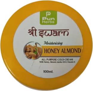 PunHerbs Shri Swarn Moisturing Honey almond All Purpose Cold Cream With Vitamin E