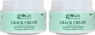 Globus Naturals Crack Cream For Dry Cracked Heels & Feet Pack Of 2