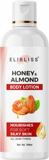 ELIBLISS Honey & Almond Hydrating Body Lotion for Deep Moisture, Suitable for All Skin
