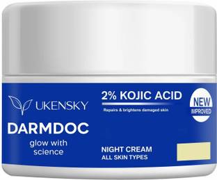 UKENSKY 2% Kojic Acid Glow Fusion Formula Night cream for Toned and Bright Skin