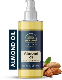 Wildflower essentials Almond Oil Face Cleanser For Glowing Hydrating Skin Pure & Natural Women/Men Face Wash