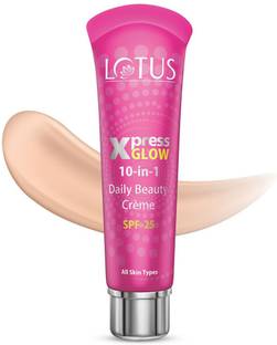 Lotus Organics Xpress Glow 10 in 1 daily beauty cream SPF 25 Bright Angel 30g
