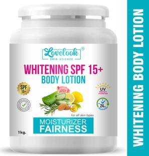Lovelook Whitening Body Lotion SPF 15+ Moisturiser Fairness for Face, Hand & Body