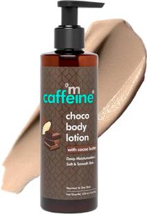 mCaffeine Deep Choco Body Lotion for Dry Skin | Moisturizer for Men & Women