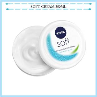 NIVEA Soft Light Moisturizer for Face, Hand & Body with Vitamin E & Jojoba Oil