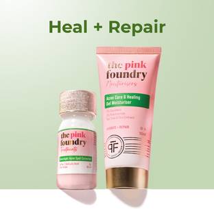 The Pink Foundry Acne Spot Corrector 30ml Shrinks Active Acne & Acne Gel Moisturiser Treats Acne