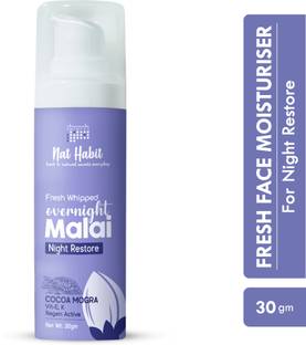 Nat Habit Coco Mogra Night Face Malai With Vitamin E For Skin Whitening And Brightening