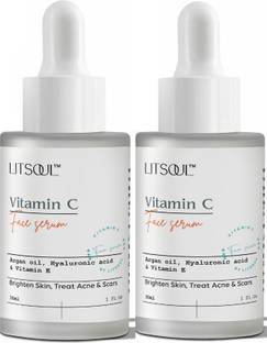LITSOUL Vitamin c face serum- Reduce Dark Spots & Brightening Face (pack of 2)