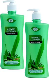KHADI MEGHDOOT AYURVEDIC ALOEVERA CUCUMBER BODY LOTION 500 ML PACK OF 2