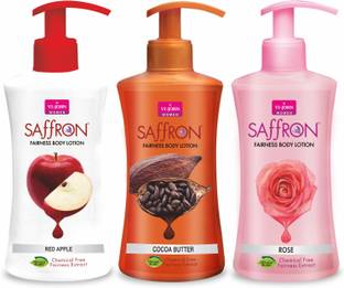 VI-JOHN Body Lotion Combo of 3 | 250 ml Each | For Men and Women | All Skin Types | Red Apple | Cocoa Butter | Rose
