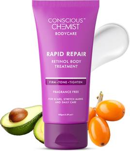 Conscious Chemist Retinol Body Cream | For Stretch Marks & Scar Fade | Improves Skin Elasticity