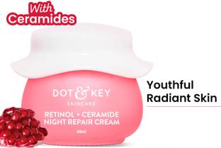 Dot & Key Retinol+Ceramide Night Repair Cream,with Hyaluronic Smooths Wrinkles Fine Lines