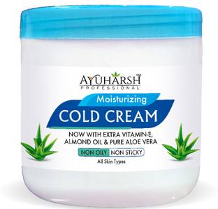 Ayuharsh Cold Cream skin moisturizing with Aloe Vera and Vitamin E for Glowing Skin