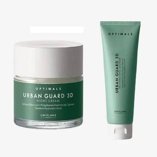 Oriflame Sweden OPTIMALS URBAN GUARD 3D MULTIFUNCTIONAL CLEANSER & NIGHT CREAM COMBO SET