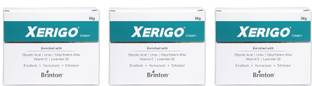 Brinton Xerigo Moisturizing Foot Care Cream ,50g x Pack of 3