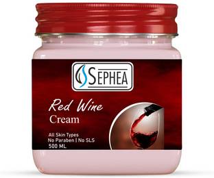 SEPHEA Red Wine Massage Cream | Face & Body Massage Cream | All Skin Types 500 ml