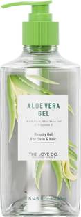 THE LOVE CO Aloe Vera Gel - Face Gel Moisturiser For Oily Skin - Gel For Acne & Scar
