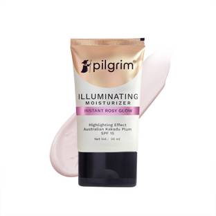 Pilgrim Instant Rosy Glow|lluminating Moisturizer with SPF 15 & Australian Kakadu Plum