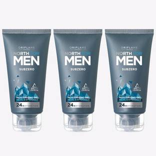 Oriflame NORTH FOR MEN Subzero 2-in-1 Moisturising Gel 50 ml ( pack of 3 )