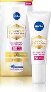 NIVEA Luminous Even Glow Oil Day Cream SPF 50,Thiamidol |UV protection |For Dark Spots
