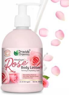 Dravida Organics Himalayan Rose Body Lotion - Toning/Hydration/Dull Skin
