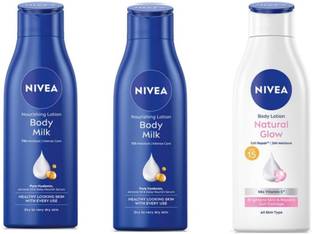 NIVEA 2 Bodymilk 75ml & 1 Cell Repair 75ml Lotion Set of 3