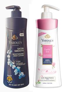 Yardley London SATIN SMOOTH & ENGLISH ROSE BODY LOTION,