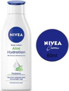 NIVEA Aloe Hydrartion 200ml Blue creme 60ml Set of 2