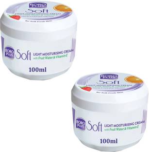 BOROPLUS Soft Light Moisturising Cream Vitamin E For Soft Fresh Skin Pack of - 100ml x 2