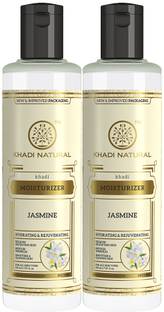 KHADI NATURAL Pure Jasmine Moisturizer(Pack of 2) (2 x 210 ml)