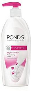 POND's TRIPLE VITAMIN SILKY SMOOTH SKIN LOTIION 1 PCS OF 281 ML