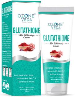 OZONEVEDA Glutathione Cream For Skin Whitening | With Kojic & Vitamin C