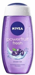 NIVEA Fresh Powerfruit Shower Gel, with Antioxidants & Blueberry Scent 250ML