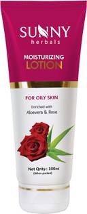 Sunny Herbals Moisturizing Lotion with Aloe Vera and Rose