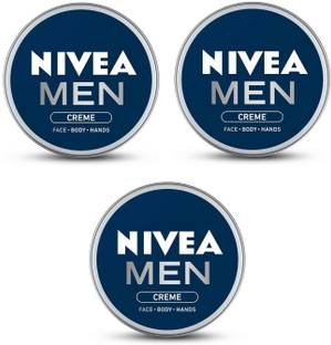Nivea Men Men Creme, Non Greasy Moisturizer, Cream for Face, Body & Hands (30ml X 3)