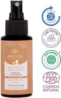 Areoveda Moisturising Spray Lotion | Soothes Acne-prone Skin | 72 Hrs Hydration