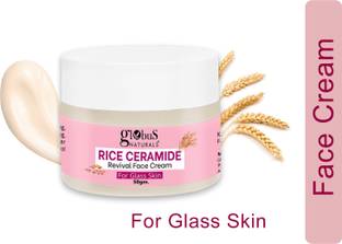 Globus Naturals Rice Ceramide Revival Face Cream, For Korean Glass Skin