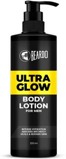 BEARDO Ultraglow Body Lotion for Men | Intense Hydration | Absorbs Instantly | Heals & Repairs Skin |