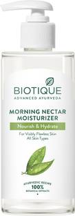 BIOTIQUE Morning Nectar Flawless Skin Moisturizer | 24H Deep Moisture | All Skin Types