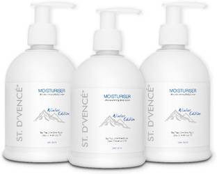 ST. D'VENCÉ Super Moisturizing Winter Edition Moisturiser | For Dry Skin | No Parabens | No Sulphates | PETA Approved (Buy 2 Get 1) (300 ml x 3)
