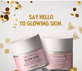 Oriflame Sweden optimals glow rise day night combo