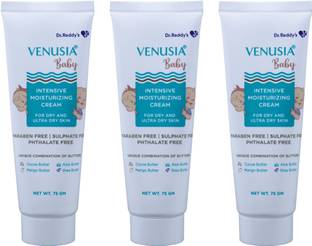 venusia Baby Intensive Moisturizing Cream | For Dry and Ultra Dry Skin | 75g x Pack of 3