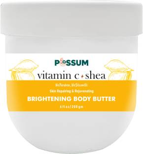 POSSUM Vitamin C + Shea Body Butter - Repair, Rejuvenate, Brighten 100% Natural
