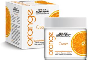 KEYA SETH AROMATHERAPY Orange Cream, Light Gel Face Moisturizer Cream,?Vitamin C,Glowing Skin, Oil Free