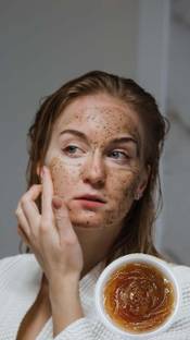 tanvi27 New Coffee Gel Face & Body Scrub For Men and Women For Blackhead Remover