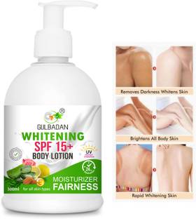 GULBADAN Body Lotion Skin Brightening & Whitening SPF 15+ Fairness for Face, Hand & Body